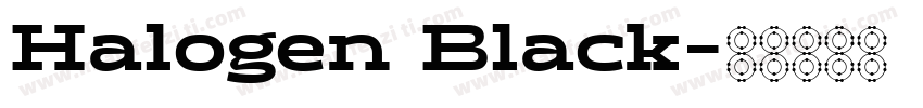 Halogen Black字体转换